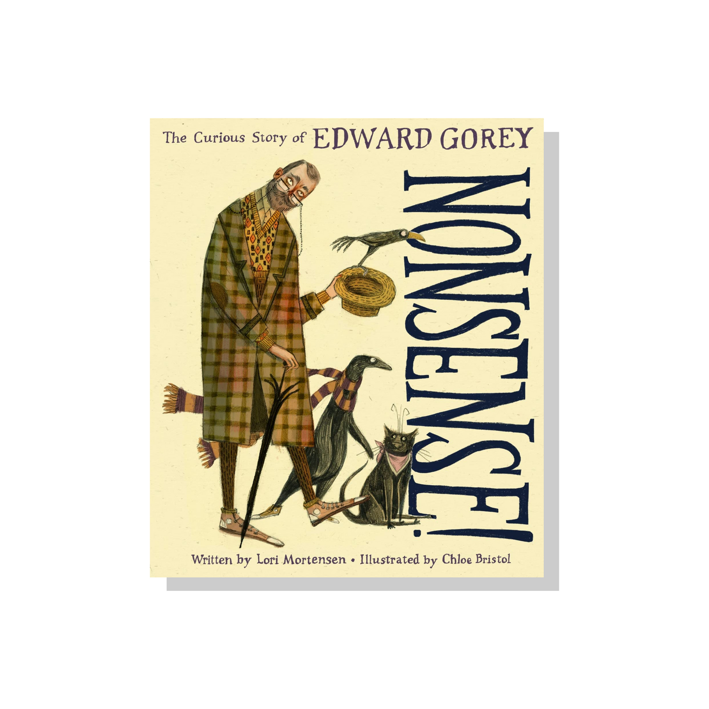 Nonsense Edward Gorey book cover with illustrated man, cat, dog, and bird, The Edward Gorey Online Shop