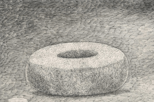 Edward Gorey, Papier maché doughnut 