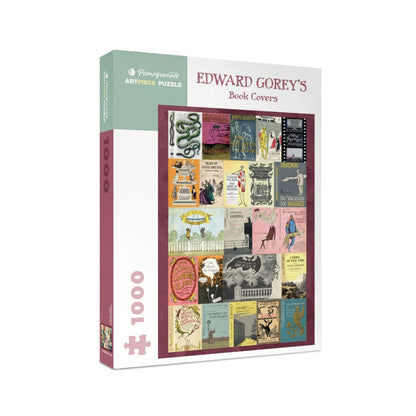 Edward Gorey book covers 1000 piece jigsaw puzzle box from The Edward Gorey Online Shop