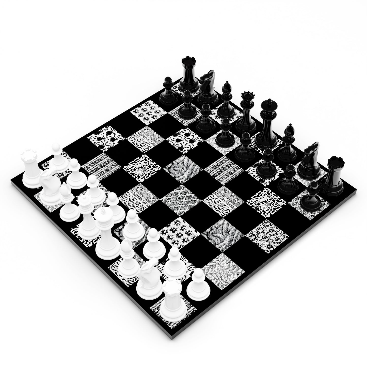 Gorey Patterns Chess Set
