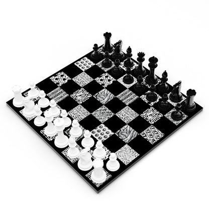 Gorey Patterns Chess Set