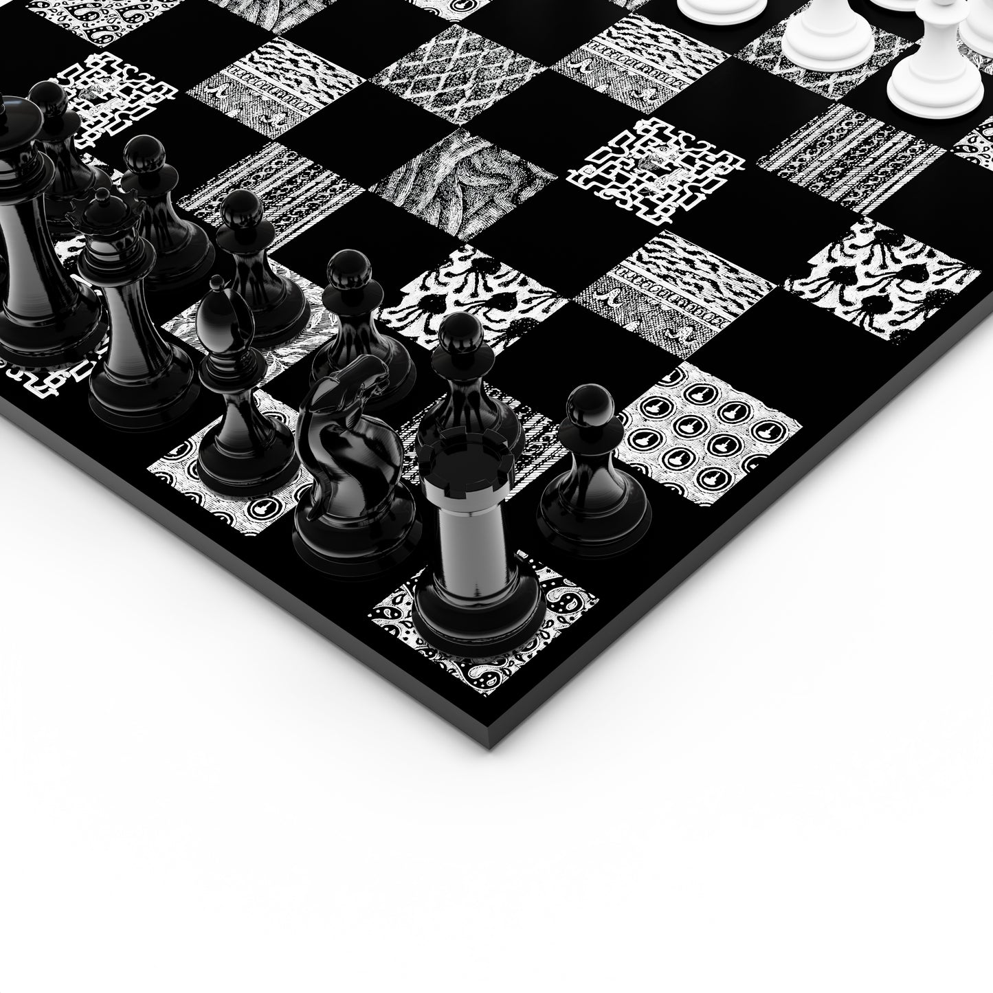 Gorey Patterns Chess Set