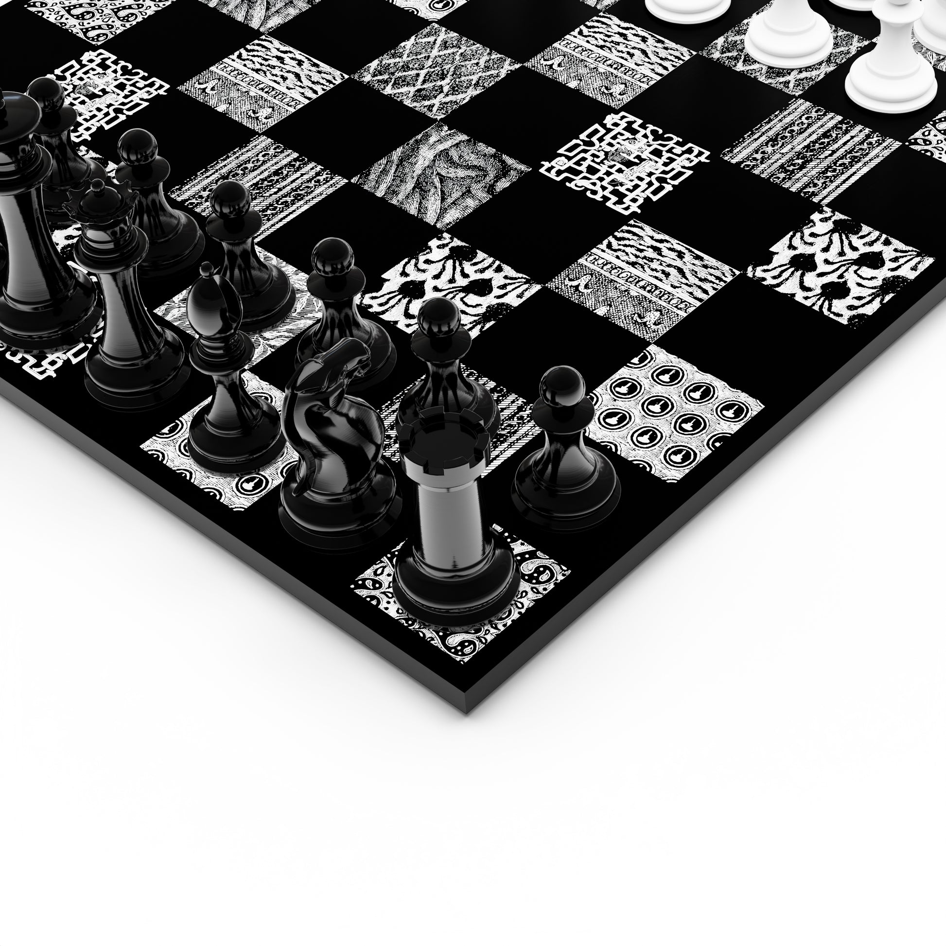 Gorey Patterns Chess Set