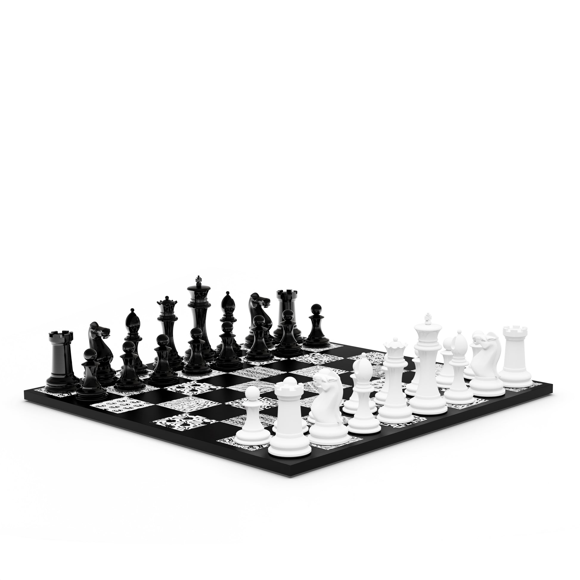 Gorey Patterns Chess Set