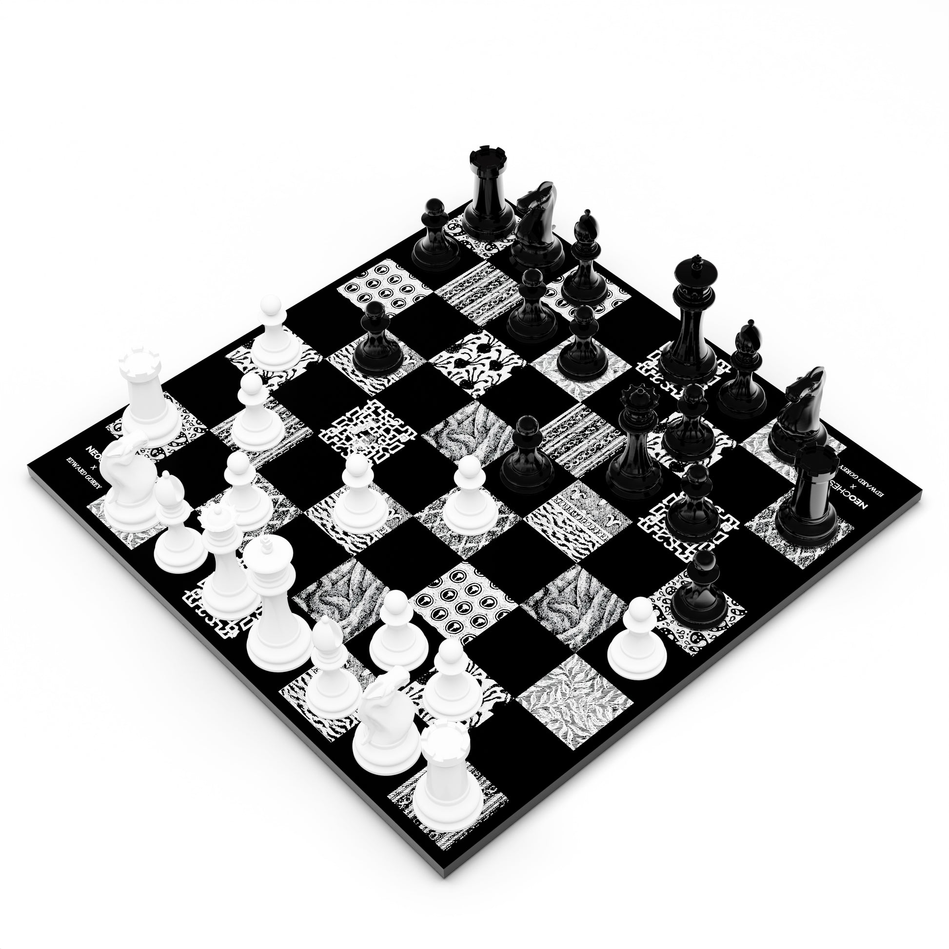 Gorey Patterns Chess Set