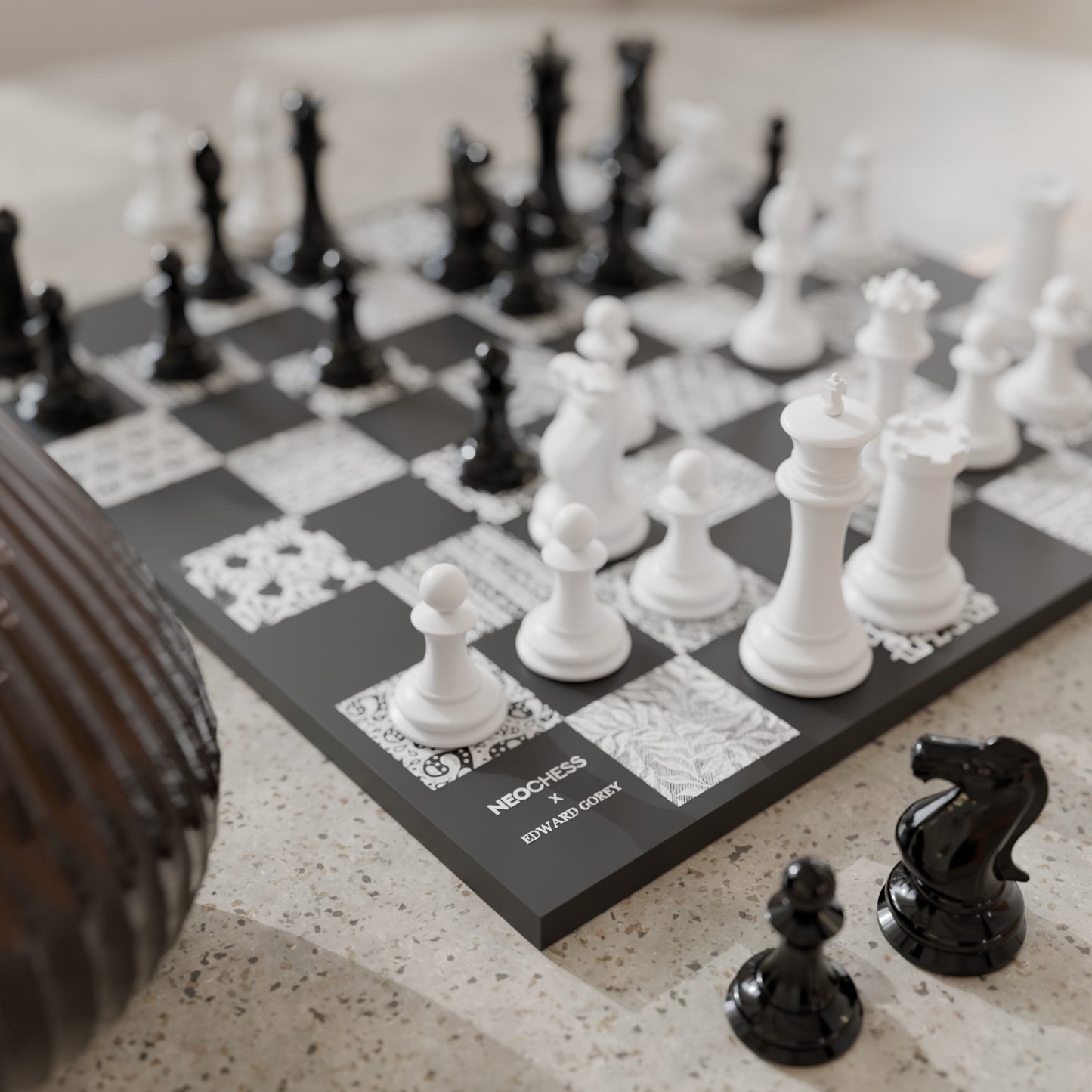 Gorey Patterns Chess Set