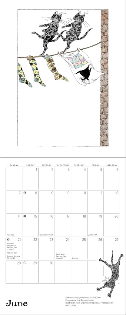 Mini Wall Calendar 2026: Practical Cats