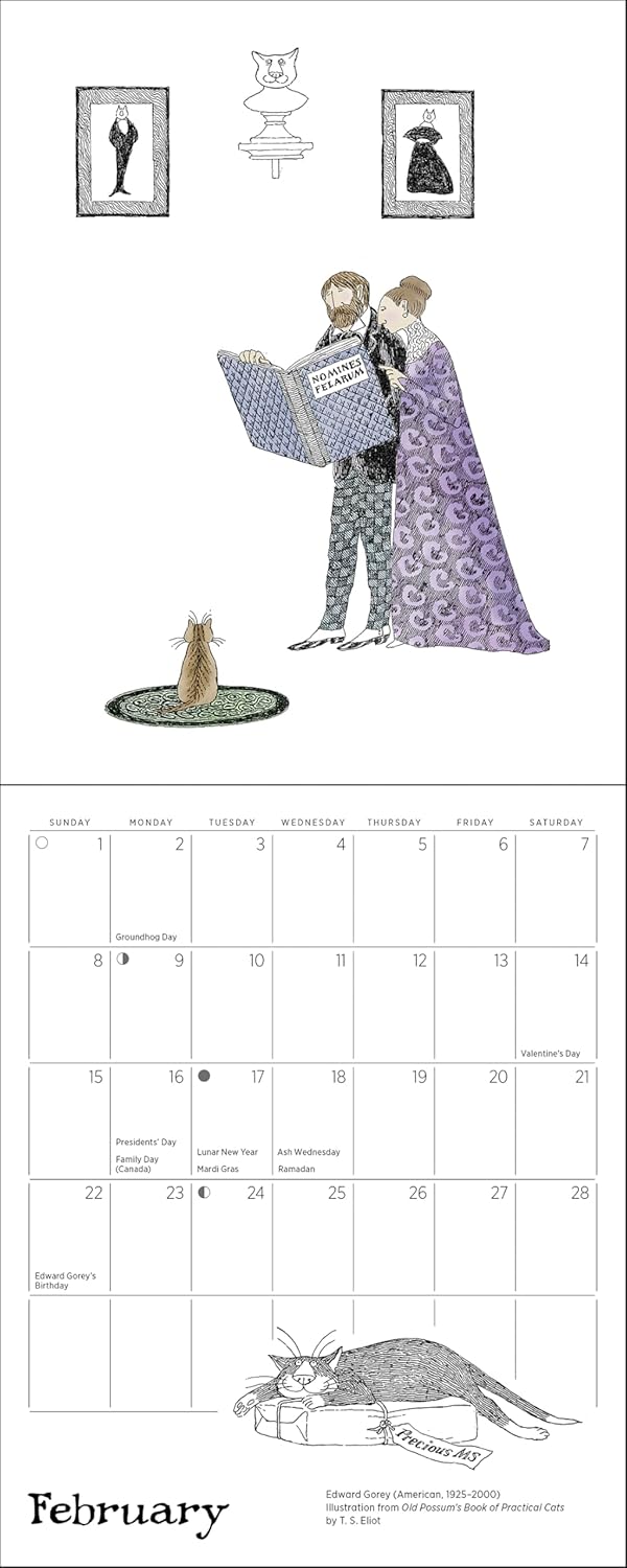 Mini Wall Calendar 2026: Practical Cats