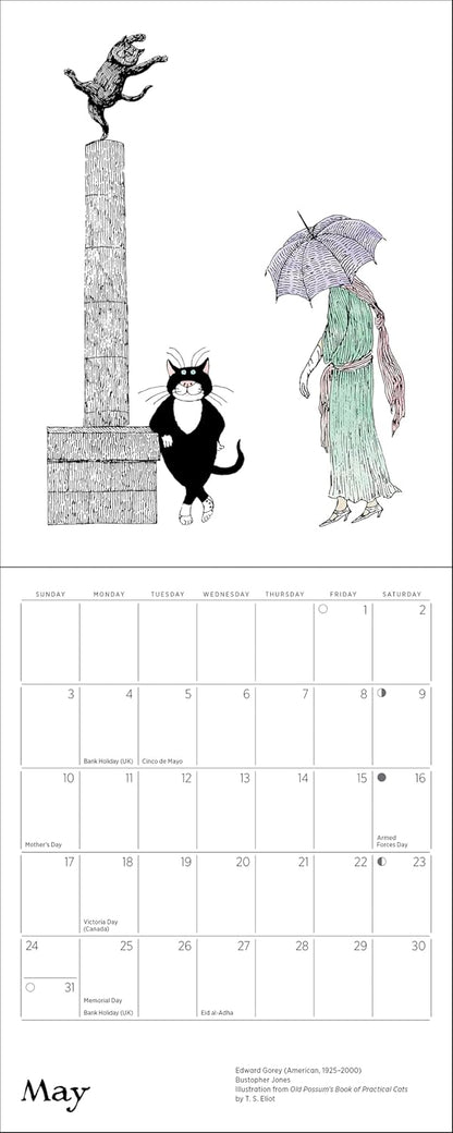 Mini Wall Calendar 2026: Practical Cats