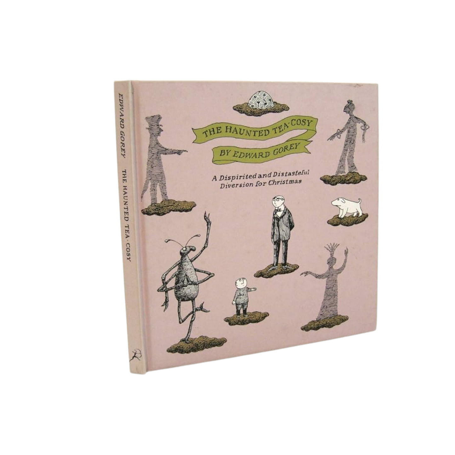Edward Gorey book 'The Haunted Tea-Cosy' cover with quirky illustrated characters