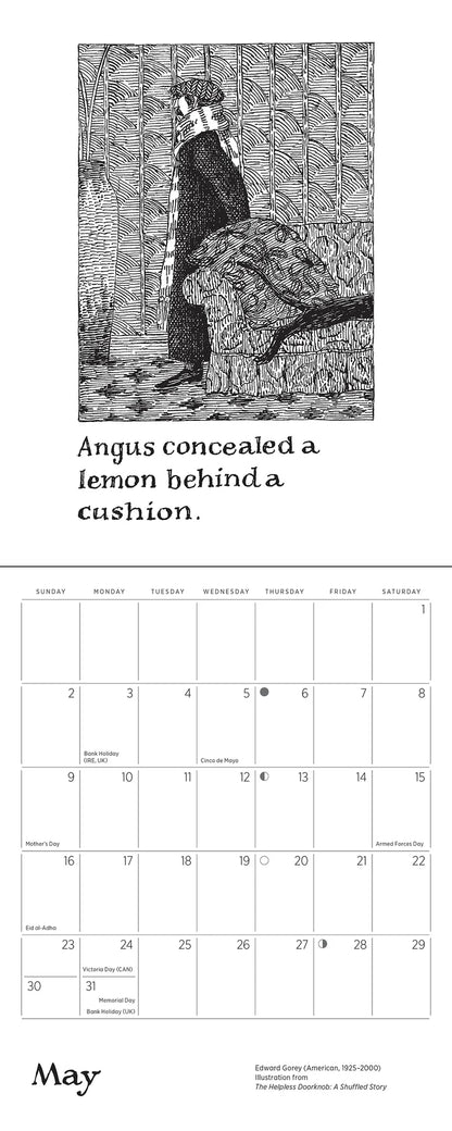 The Helpless Doorknob 2027 Mini Wall Calendar