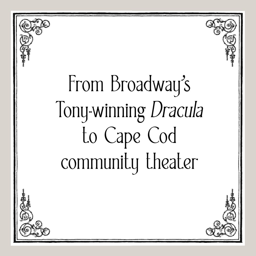 Edward Gorey theatrical text art with ornate border, promoting Broadway and Cape Cod theater