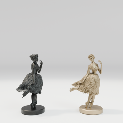 The West Wing Marble Chessboard with Bronze Pieces