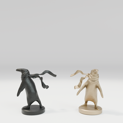 The West Wing Marble Chessboard with Bronze Pieces