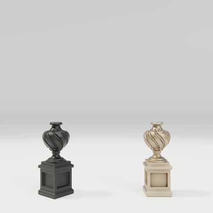 The West Wing Marble Chessboard with Bronze Pieces