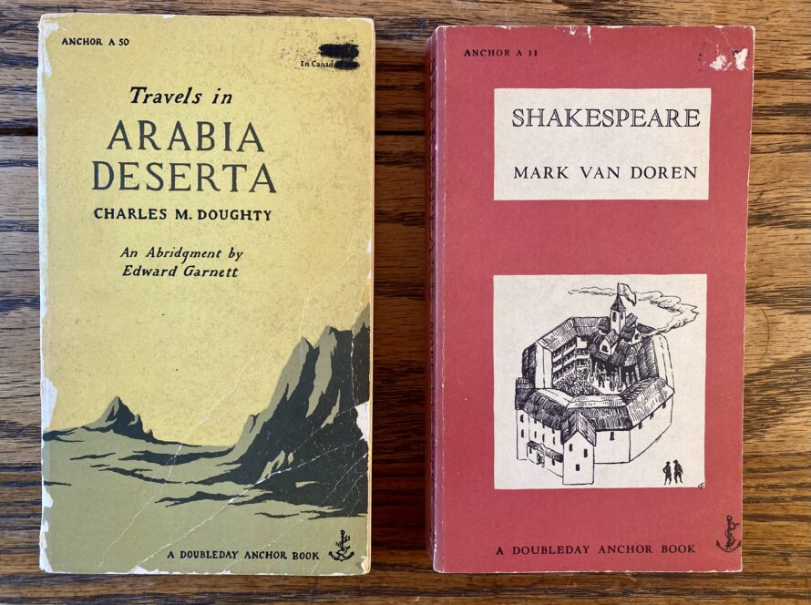 Arabia Deserta and Shakespeare books